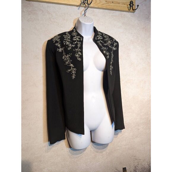 Coldwater Creek embroidered blazer jacket 14 * - Picture 1 of 8